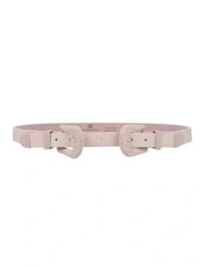 B-Low the Belt Baby Bri Bri Double Buckle Weatern Belt Pale Pink Leather Small
